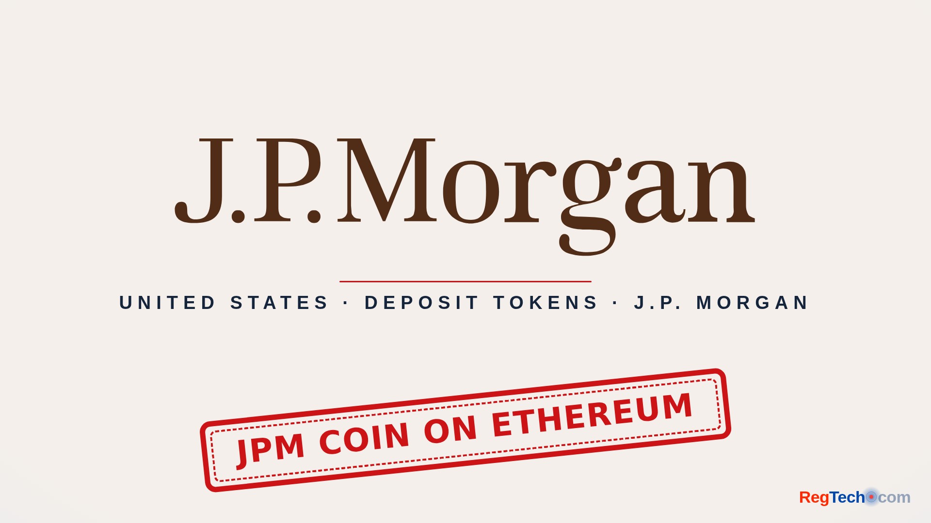 JPM Coin Goes Live on Ethereum as J.P. Morgan Adds a Second Public Blockchain