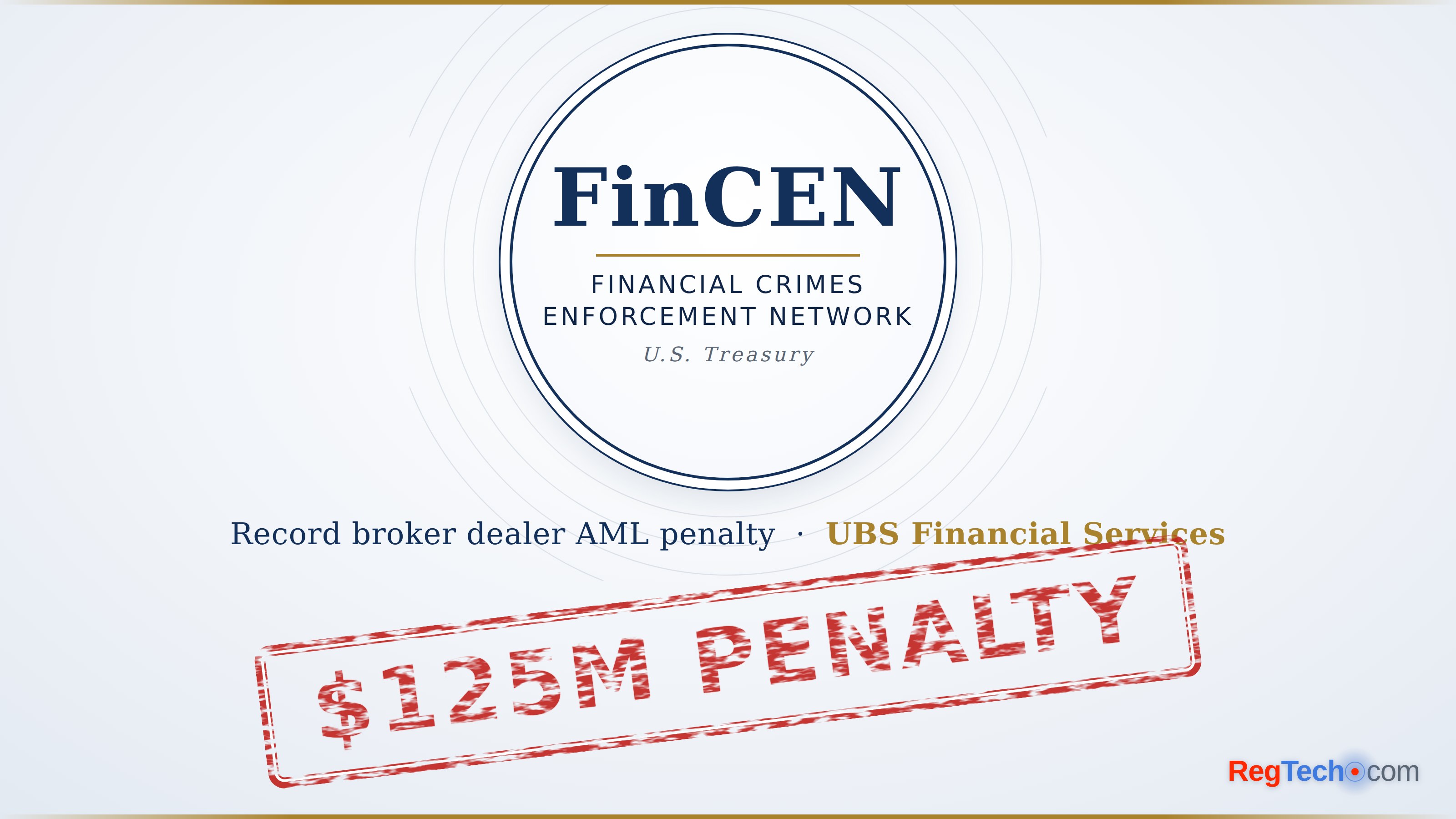 FinCEN fines UBS a record $125 million for repeated Bank Secrecy Act violations